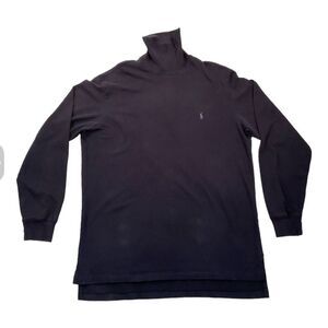 Polo by Ralph Lauren Mens Dark Purple Turtleneck Sweater Pullover Size Large